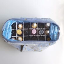 18格多特瑞精油收纳包绒布手拿包15ml适用化妆doTERRA便携手提