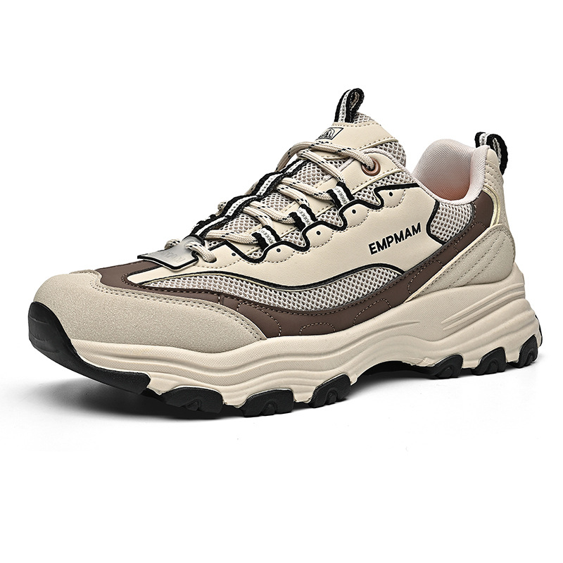 Summer new casual breathable dad sneakers, men's thick-soled trendy shoes, couple's hiking shoes, cross-border AliExpress