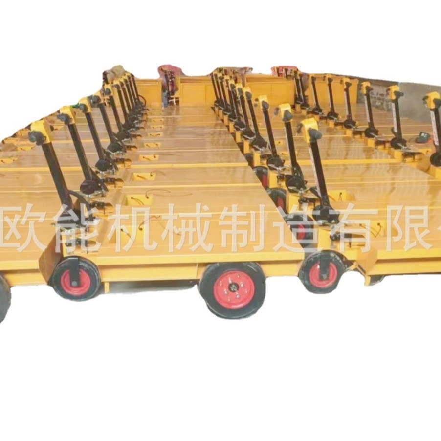 Electric folding flatbed truck