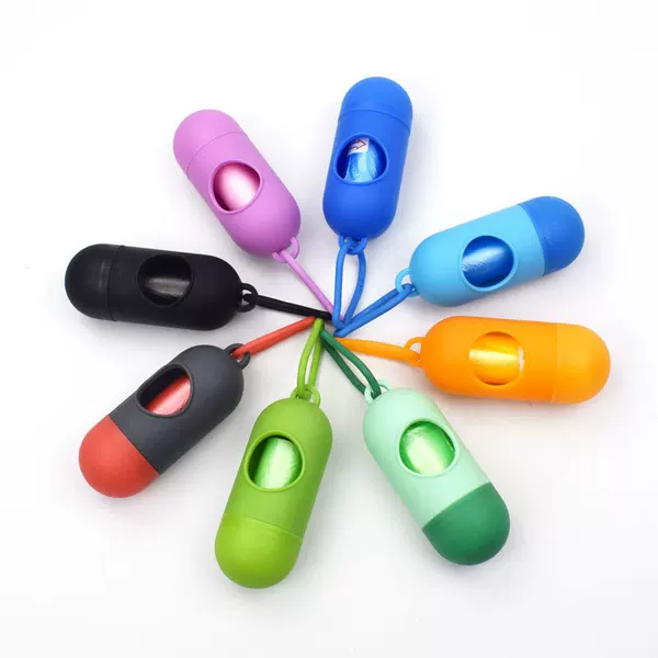 Pet Garbage Bag Dispenser Dog Toilet Picker Portable Pill Picker Bag Dog Garbage Bag Cleaning Set