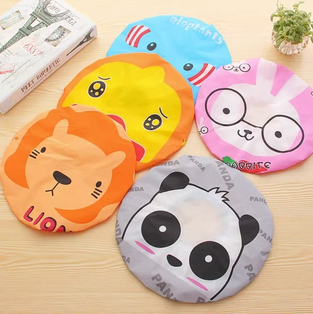 Japanese cartoon shower cap for adults