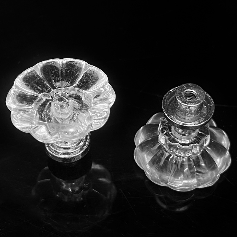 仿水晶鑽石單孔透明亞克力簡易把手家居裝飾抽屜櫃門衣櫃小拉手