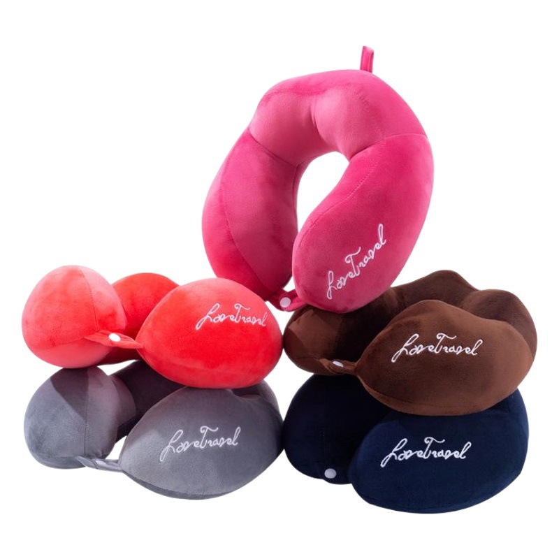Camel abeja almohada en forma de U viaje cuello almohada Oficina siesta almohada en forma de U centro comercial salón de belleza regalo logotipo impreso