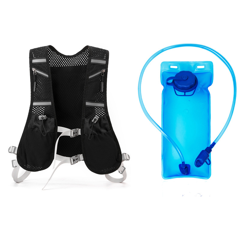 Outdoor Riding Vest Chest Bag Men's Backpack Hiking Trendy Backpack Night Reflective Night Run Chest Bag