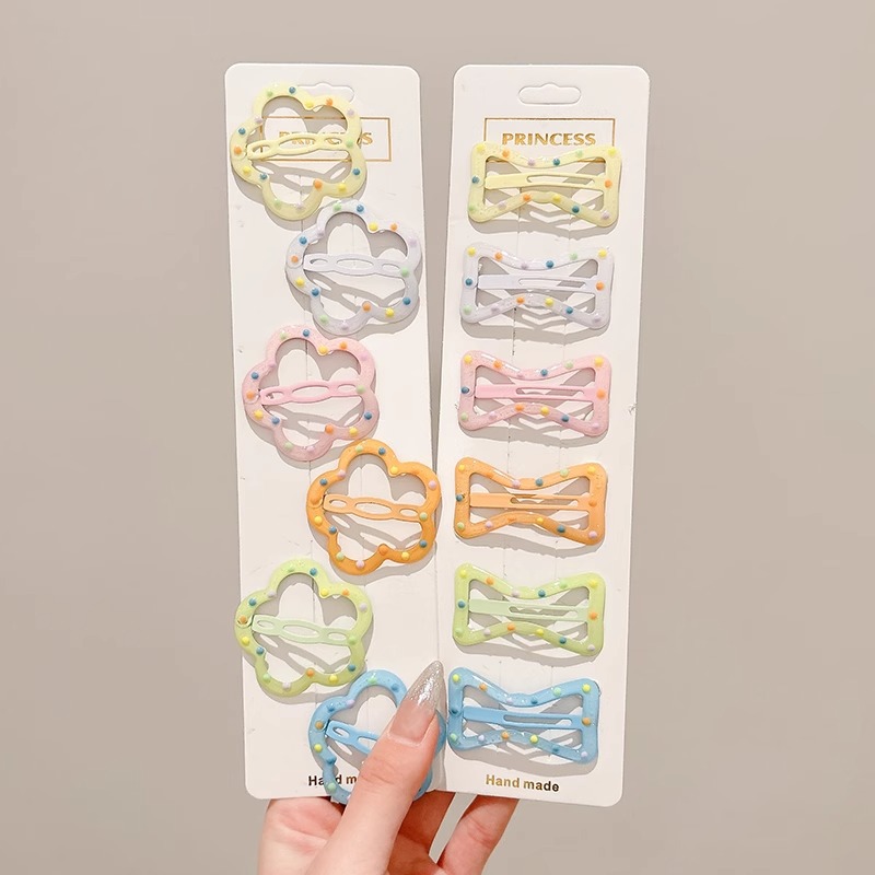 Horquilla de nube de dopamina para niños, clip de flequillo lindo para niñas, tocado, cabello roto en la parte posterior de la cabeza, horquilla de clip bb de una palabra