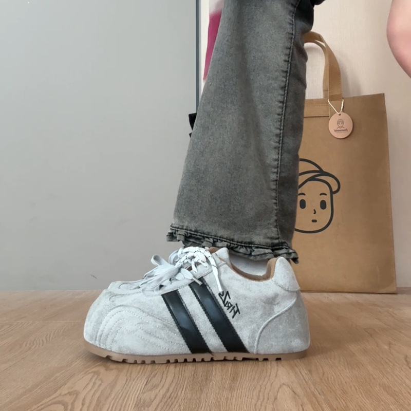 Trendy Leopard Print Color Block Versatile Women's Sneakers 2025 Summer Autumn New Design Thick Sole Height Increasing Loafers