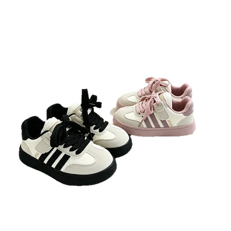 Nuevos zapatos deportivos para niños 2025 otoño niños pequeños y medianos zapatos casuales de cuero para niños 5 - 8 niñas zapatos de entrenamiento antideslizantes