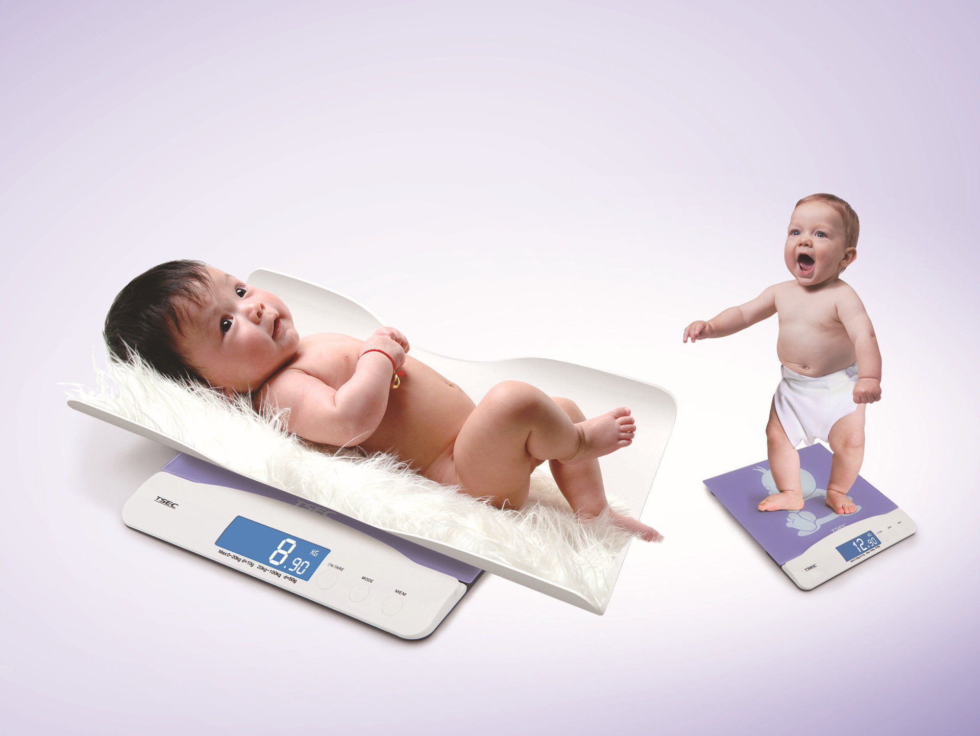 贝悦源头工厂婴儿体重秤电子称宝宝秤两用充电人体秤送托盘