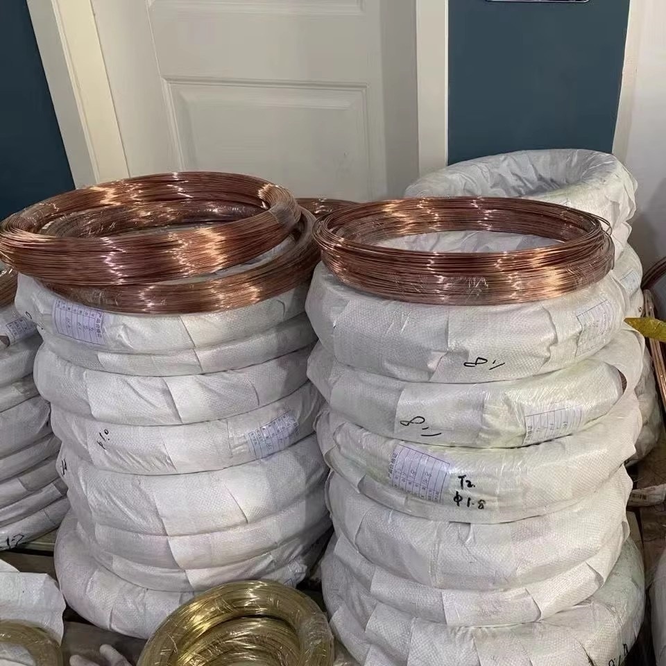 2毫米纯铜线T2紫铜圆线软红铜线手工绕线紫铜丝不断丝加工铜丝