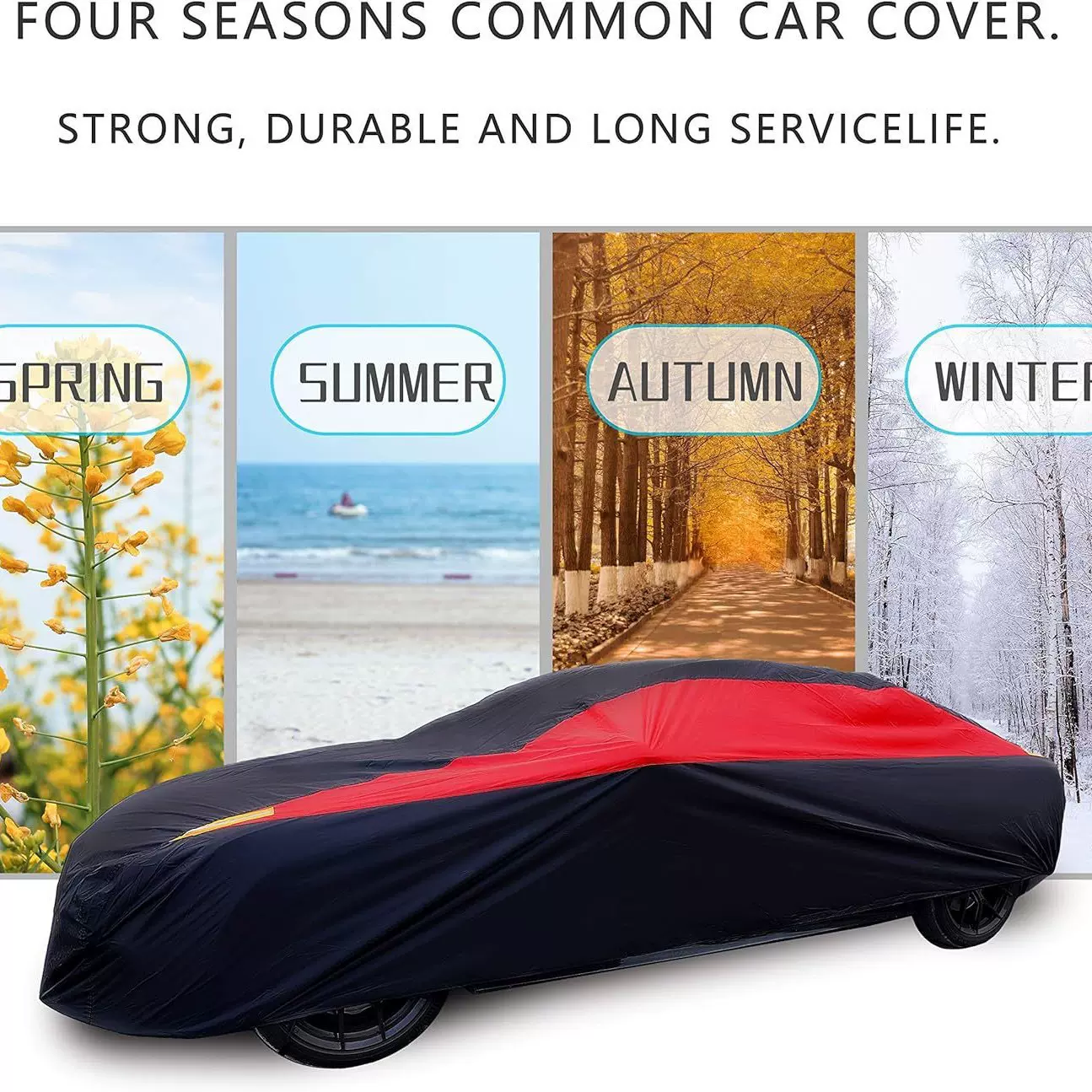 跨境热销汽车车衣车罩四季通用遮阳罩防雨防晒隔热车衣罩厂家批发