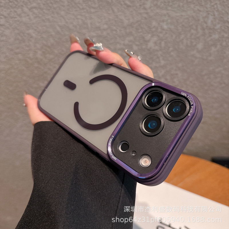 适用iPhone17promax透明磁吸手机壳苹果16创意个性15防摔保护套14|undefined