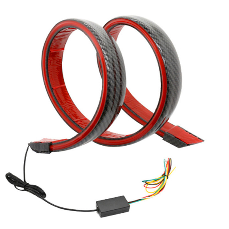 130cm lámpara LED de cola de automóvil transformada luz fluente de carreras multimodo DC12V lámpara de cola