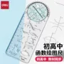 得力函数几何画图绘图尺