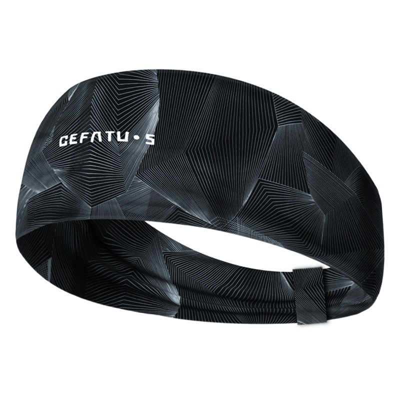 Sports Hair Band Yoga Running Fitness Ice Silk Headband Headband Sweat Absorbing Non-slip Antiperspirant Sweat Guide Belt for Men and Women