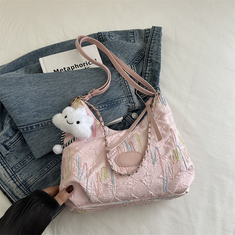 Bolso coreano para mujeres de gran capacidad 2024 nuevo bolso de tela de mochila de verano casual, bolsa de moda para viajar, bolso de hombro