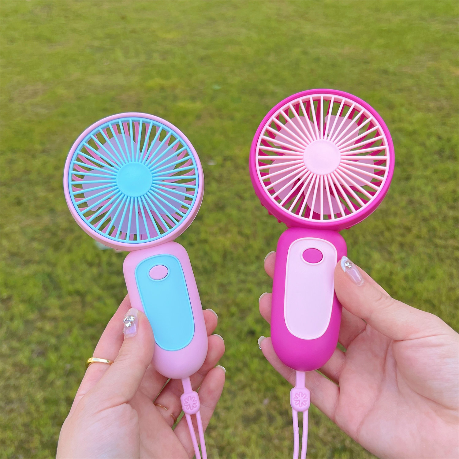 Cute Style Cute Solid Color Plastic Fan