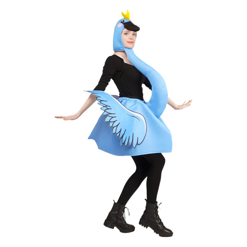 Disfraz de cisne de esponja para mujer adulta Disfraz de Halloween cosplay de rol de rendimiento de escenario