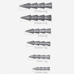 Yi Kun Road Bass Fishing Jig Texas Rig Soft Lure Weighting Accessories Die-Cast Soft Worm Bass Gear Wholesale