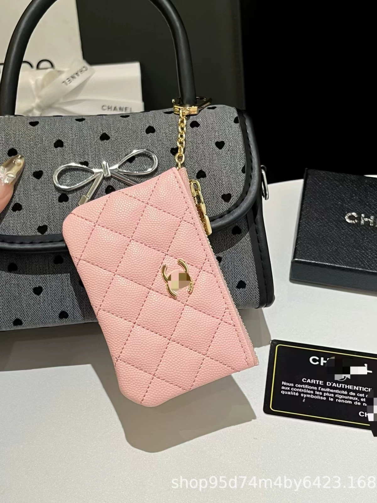 Кошелек-держатель, визитница, органайзер, маленькая сумка, стиль Chanel