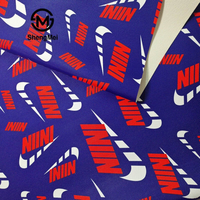 Designer Printed Leather with Colorful Letter Patterns Is Used for Bags, Wallets, Car Seats, and Pvc Artificial Leather Fabrics