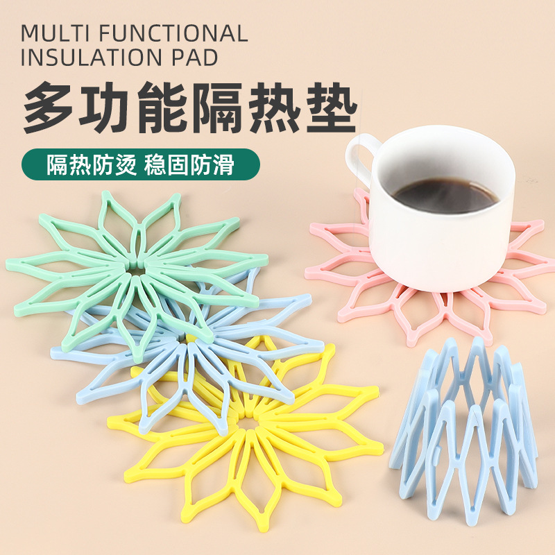실리콘 단열 패드 국경 고온 배치 열 절연 패드 두꺼운 창조적 인 멀티 스타일링 실리콘 단열 패드