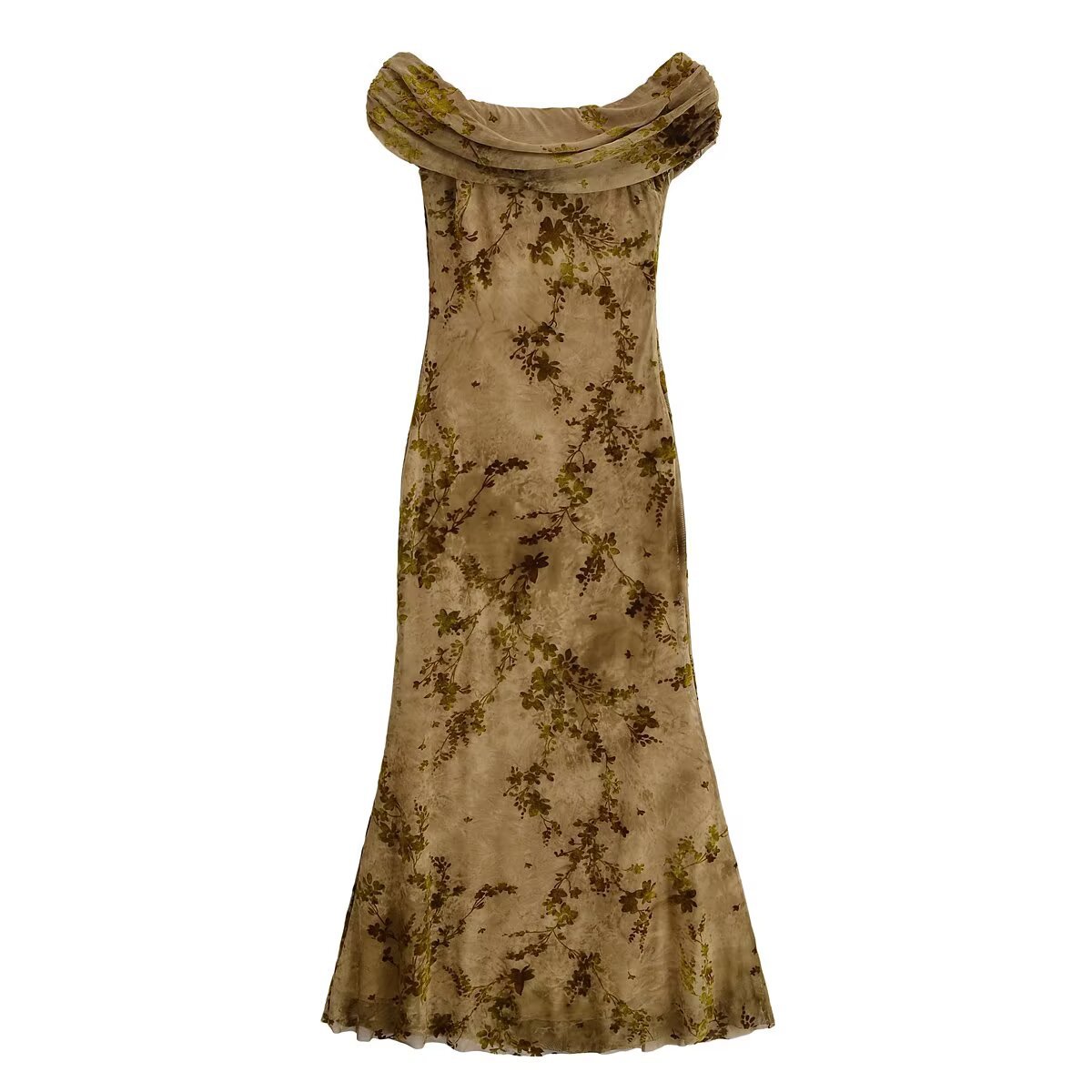 Graceful And Fashionable Off-shoulder Tight Fishtail Sheath Dress