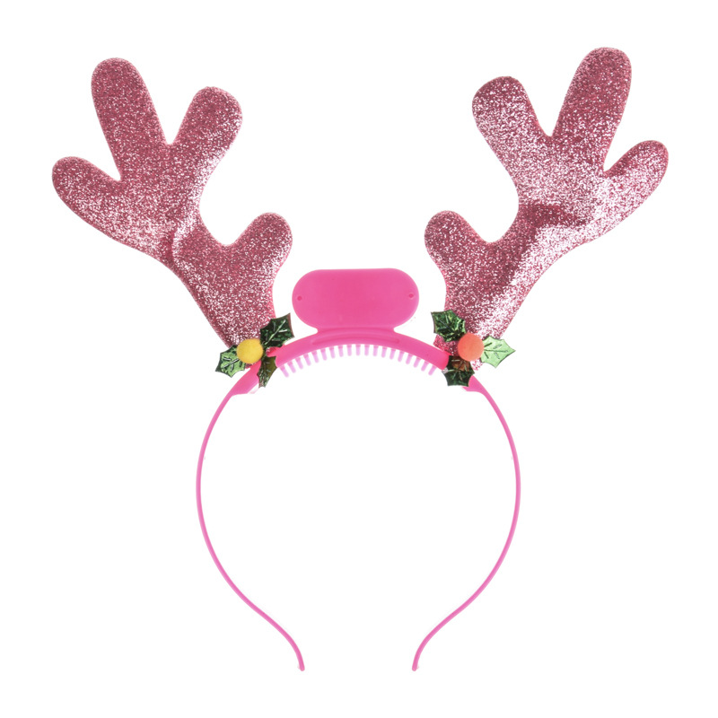 Decoraciones de Navidad viejo hombre cabeza hebilla regalo luminoso tocado suministros de vacaciones pequeño regalo muñeco de nieve corneta Diadema con luz