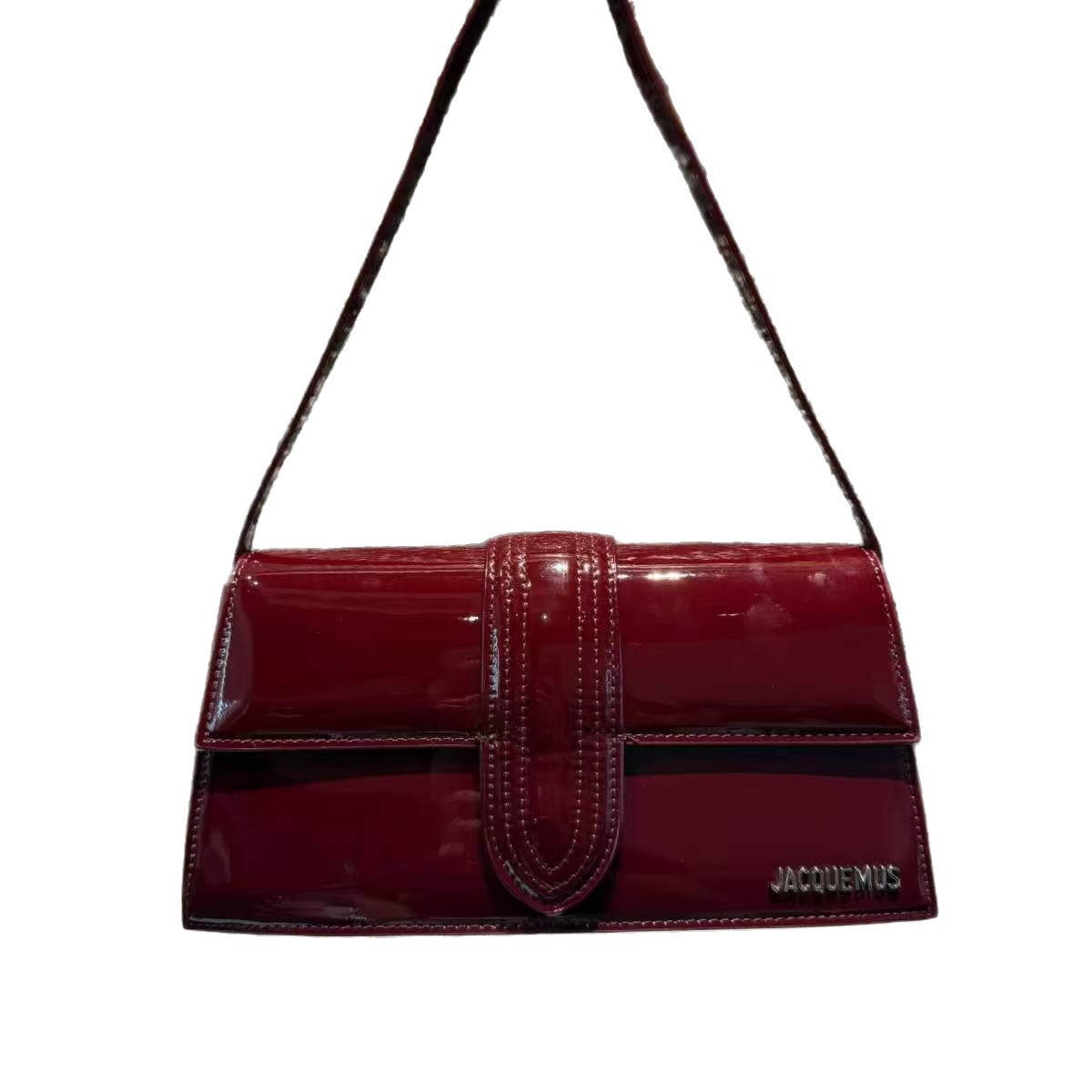 Jacquemus New Women's Bag Niche Design Underarm Bag Flip High-End Satchel Shoulder Crossbody Small Square Bag