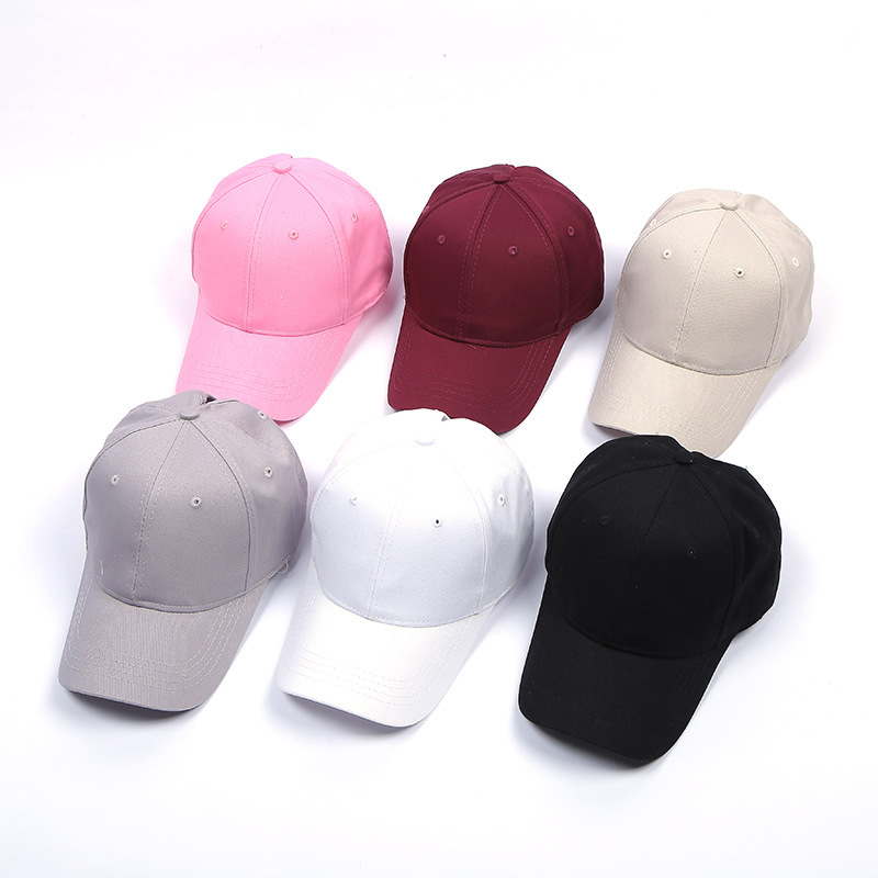 Femmes Style Simple Couleur Unie Avant-toit Incurvé Casquette De Baseball display picture 1