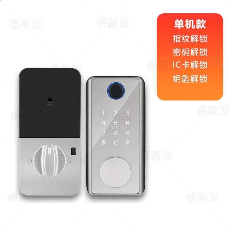 Cerradura de bloqueo inteligente cerradura de huellas dactilares cerradura automática estándar americano tarjeta de crédito canal almacén contraseña cerradura de la puerta transfronteriza exclusivo