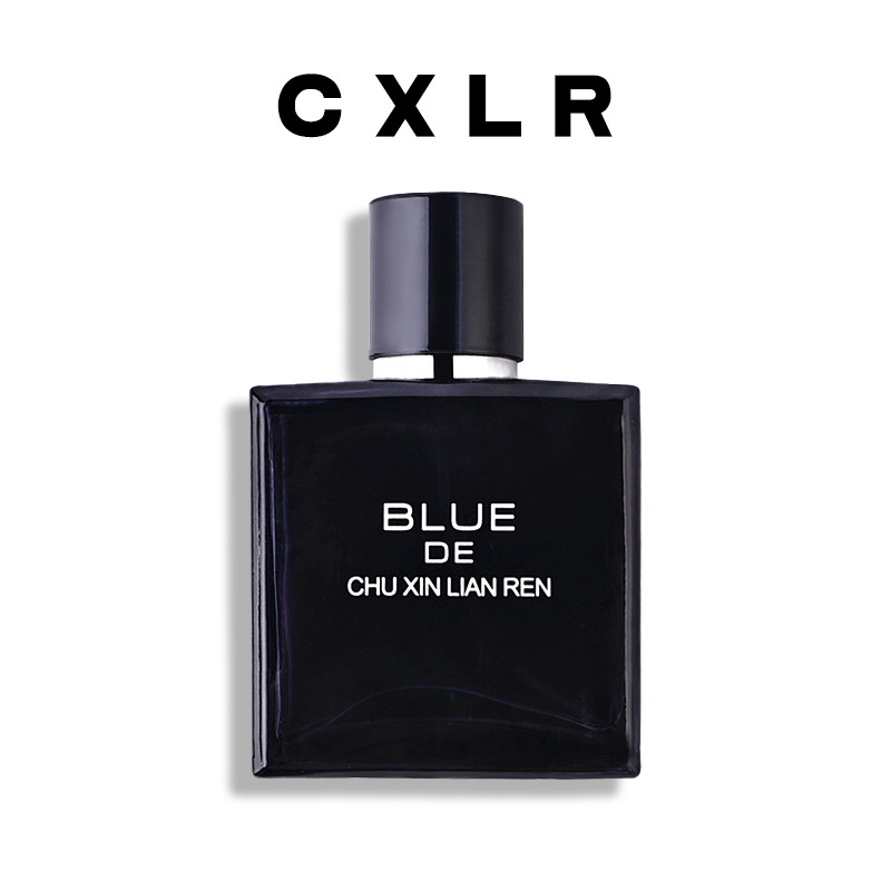 Venta directa de fábrica de perfume azul para hombre con aroma a océano, fragancia elegante y duradera, perfume de 50 ml, venta al por mayor y dropshipping.