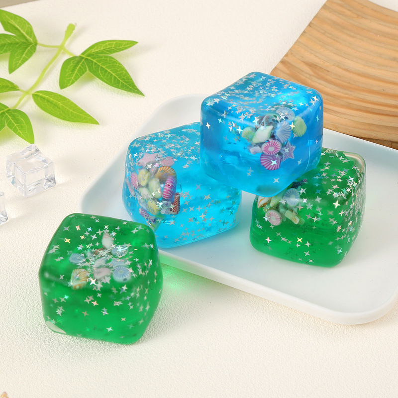 Maltose Ocean Cube Stress Relief Squishy Toy for Children and Adults, 3D Decoration Wholesale