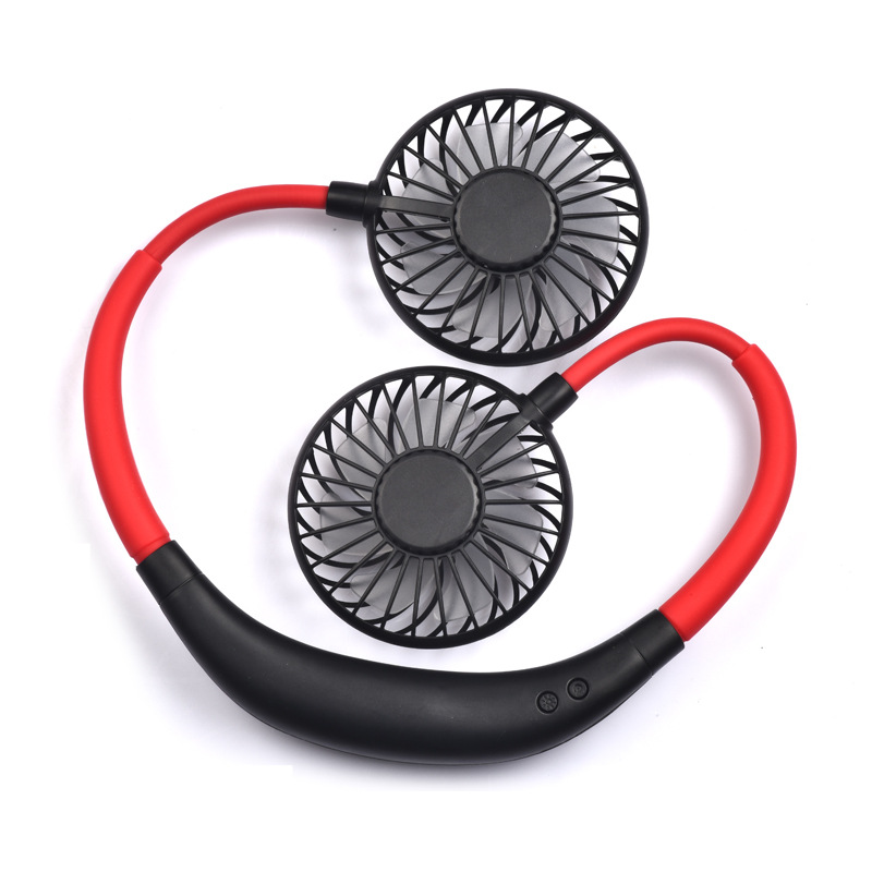 Transfronterizo mudo de tres generaciones Halter ventilador portátil mini USB de escritorio plegable al aire libre ventilador Halter Perezoso