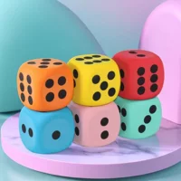 Шесть сторон забавного цвета закругленные угловые очки игральные кости детские учебные пособия игрушечный реквизит пузырьковый блок сито большой 8 см