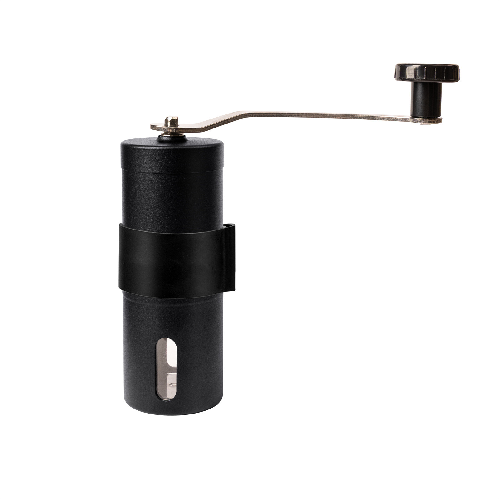 Molinillo de café manual HD-A65C acero inoxidable negro + funda de silicona
