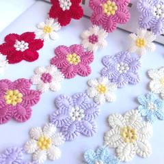 新型カラー水溶小花3.5cm牛乳糸刺繍レースDIY装飾服装補助材料現物卸売り