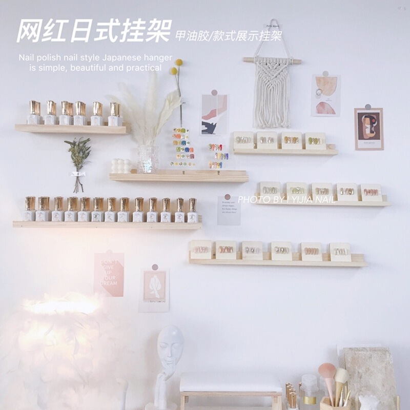Display Board Hanger, Nail Polish Gel Display Rack, Color Palette Style Artwork, Wall-Mounted Trendy Nail Art Wall Display Rack