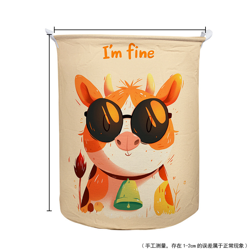 Cesta para Ropa Sucia de Tela al por Mayor del Fabricante, Caja de Almacenamiento Plegable, Cesta de Lavandería de Algodón y Lino, Almacenamiento de Ropa