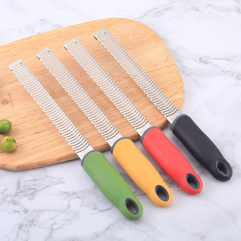 Amazon 304 cepilladora de queso de acero inoxidable peladora cepilladora de queso de chocolate chip rallador cepilladora de limón