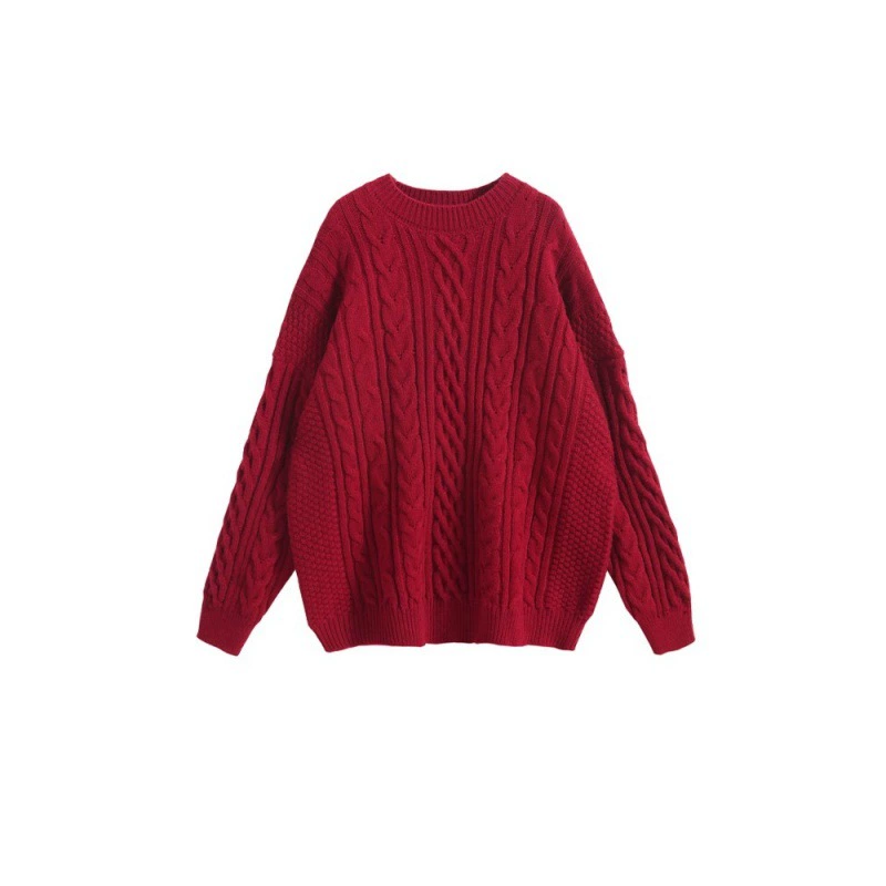 Red couple clothing for beloved, demi-season sweater, jacket