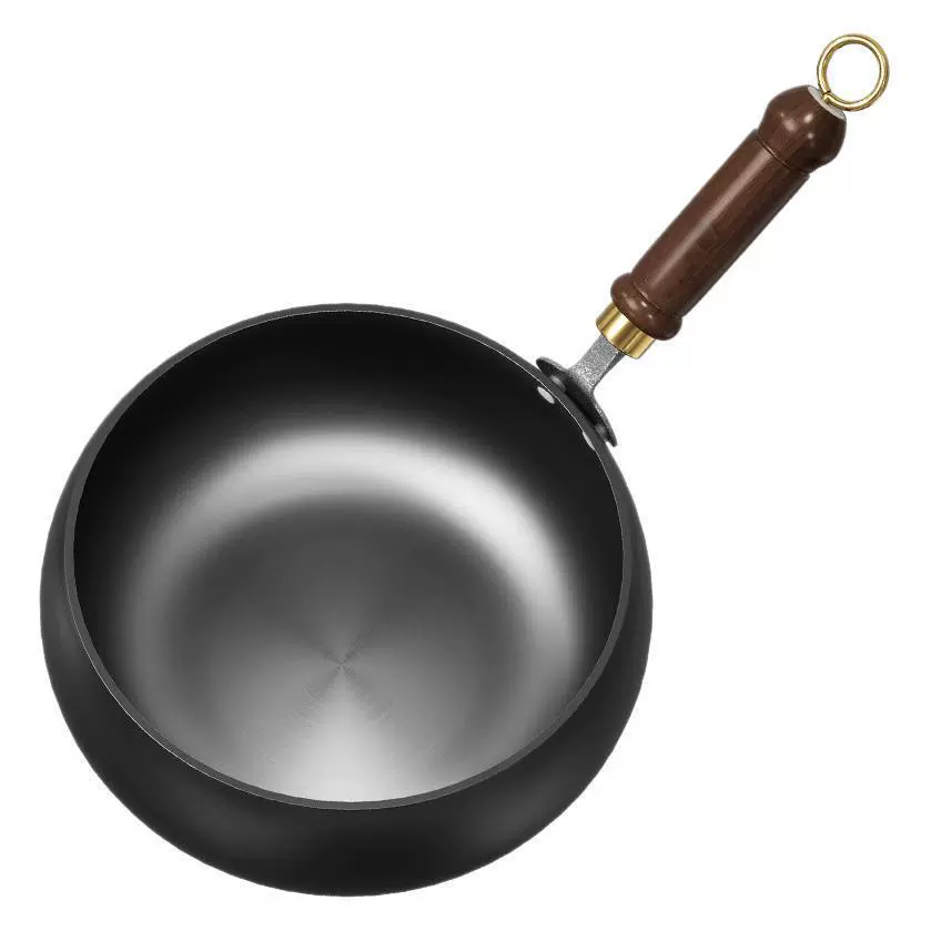 Новая старинная кастрюля ручной работы big belly, аутентичная чугунная кастрюля Zhangqiu с антипригарным покрытием, маленький вок, блюда для жарки, тушеный суп без покрытия, маленькая чугунная кастрюля