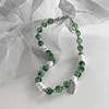 Retro necklace jade from pearl for beloved, advanced summer chain for key bag , accessory, Chinese style, simple and elegant design, high-quality style