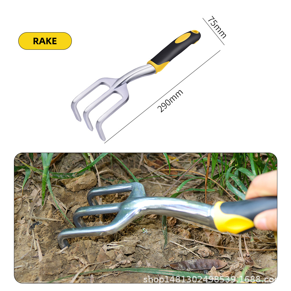 跨境园艺工具五件套家用栽花多肉耙子花铲户外松土园林种植挖土