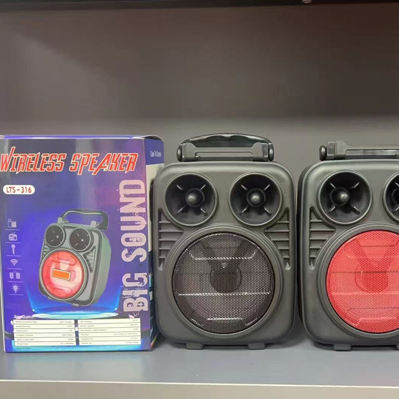 Bluetooth inalámbrico LTS = 316 altavoces caseros canto al aire libre danza cuadrada portátil pequeño subwoofer K image 2