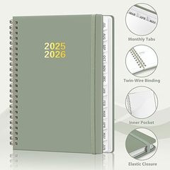 2026年版 クロスボーダー コイルノート 高品質手帳 週間スケジュール A5サイズ 外貿英語プランナー