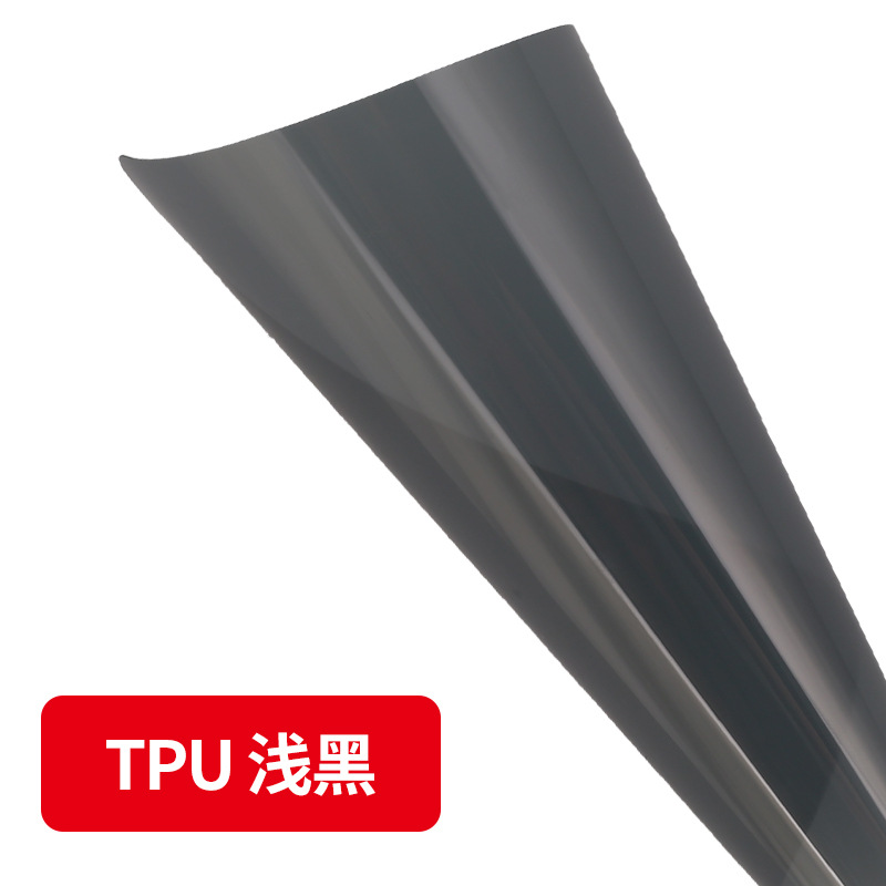 Car headlight protective film – Light Control Smoked - mystery-black-30cm05