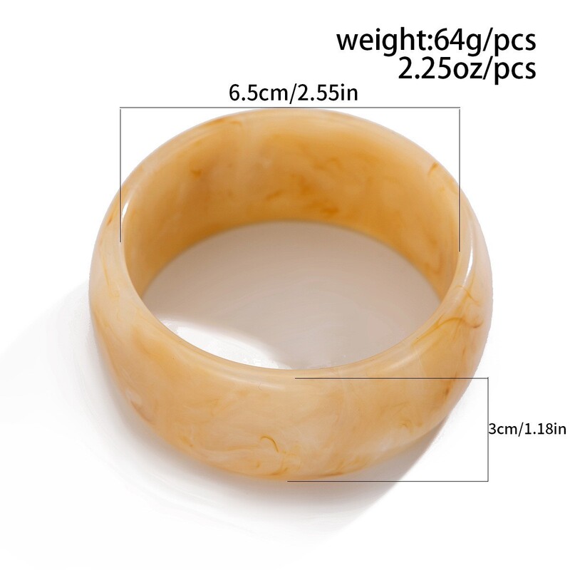 レトロハイエンド中古ブレスレット酢酸ニッチ不規則アクリルワイドブレスレット女性ニッチデザイン|undefined