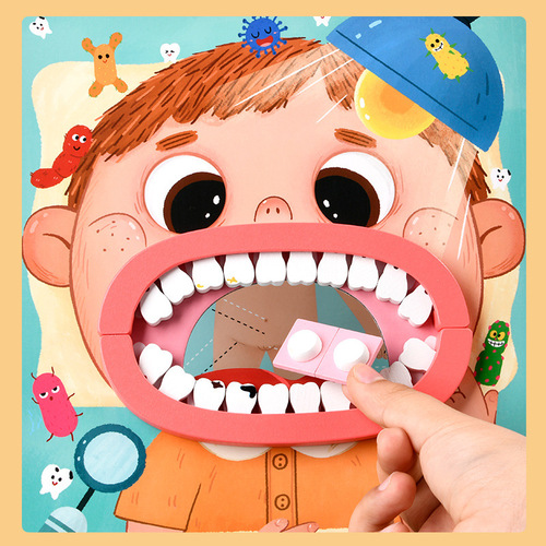 Cross-border wooden doctor toy set for girls and boys, simulated play house, stethoscope, syringe, injection, dentist set