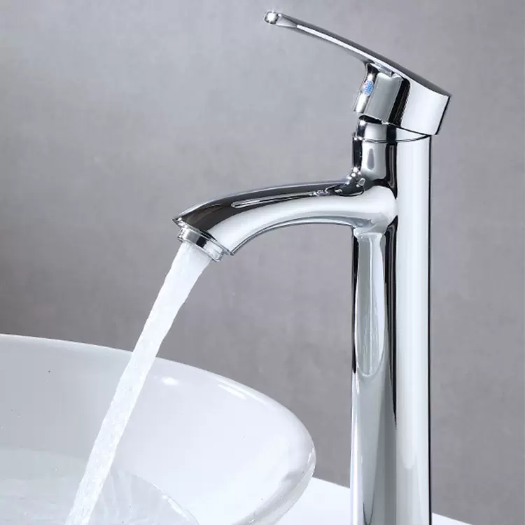 工厂工程家用面盆龙头冷热两用电镀电镀洗脸盆单孔单冷水龙头台盆