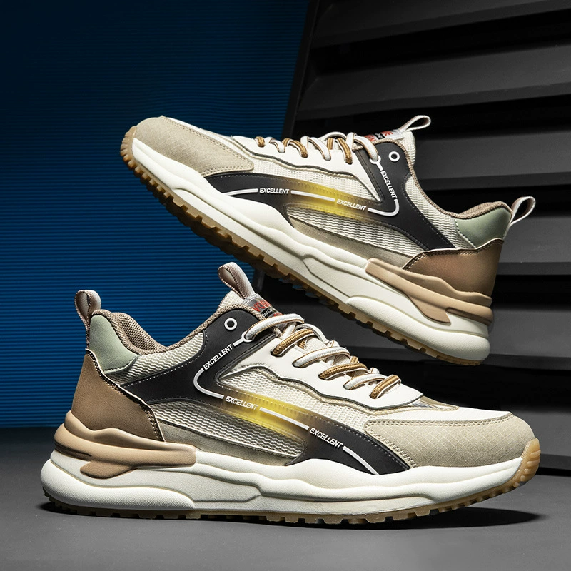 Прямая трансляция приливных ботинок холодное клейкое качество кроссовки нескользящая и дышащая мужская обувь летняя повседневная обувь папы с толстой подошвой